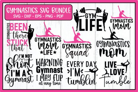 Gymnastics Svg Bundle for Graphics and Crafts