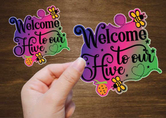 Welcome to Our Hive Gradient Graphics